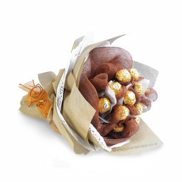 Rekomendasi Buah Tangan - Buket Bunga Coklat