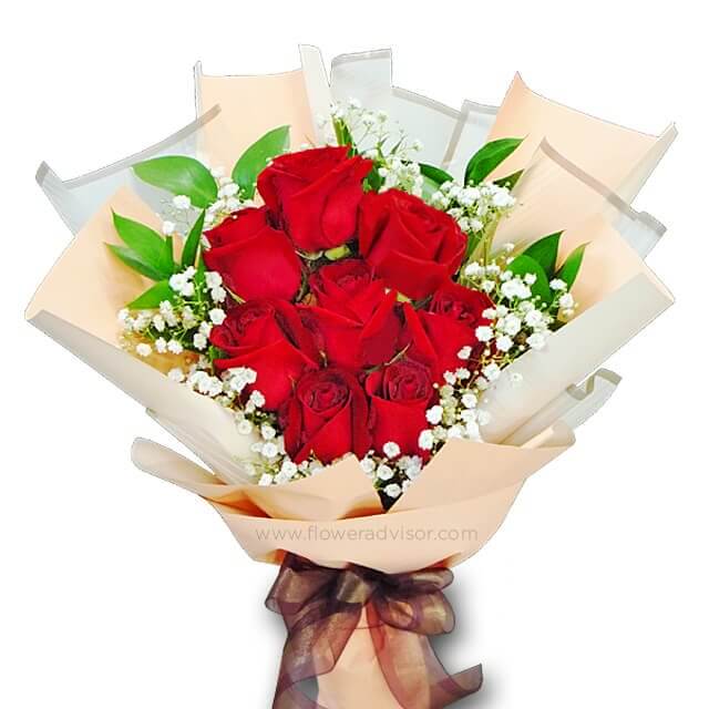 Red Rose Bouquet FlowerAdvisor