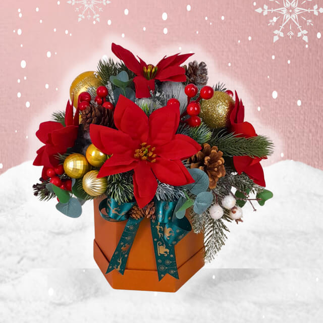 rangkaian bunga natal