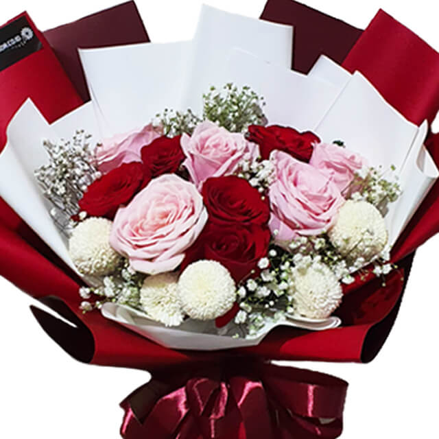 buket bunga valentine