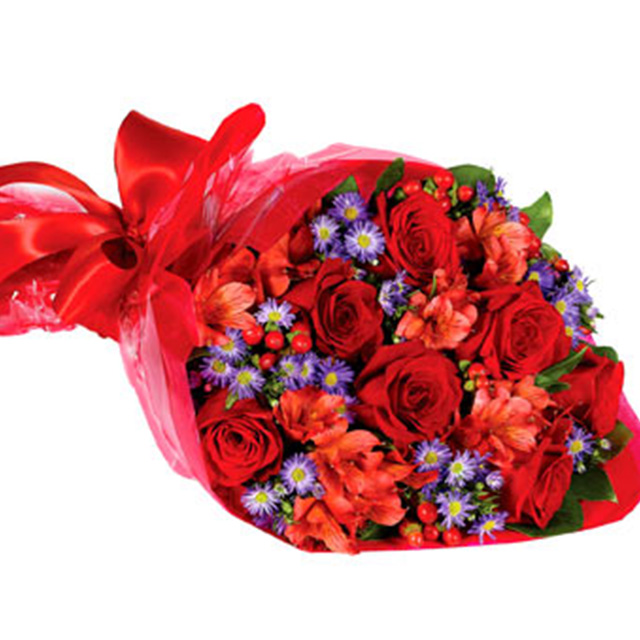 I Love You Hand Tied Bouquet Fa Red Roses United States