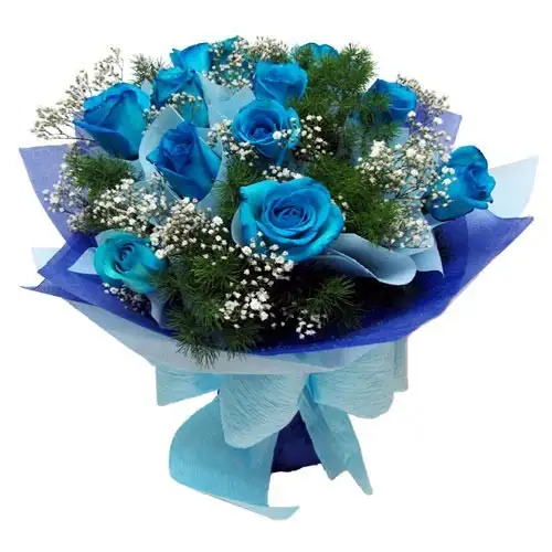 Blue Rose Send Bouquet Of Blue Roses Delivery Malaysia