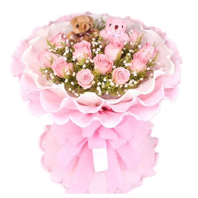buket bunga valentine